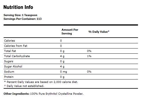 Erythritol Natural Sweetener