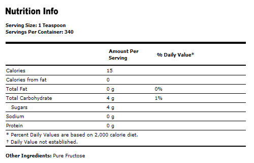 Fructose Fruit Sugar