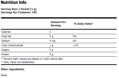 Stevia Extract Packets
