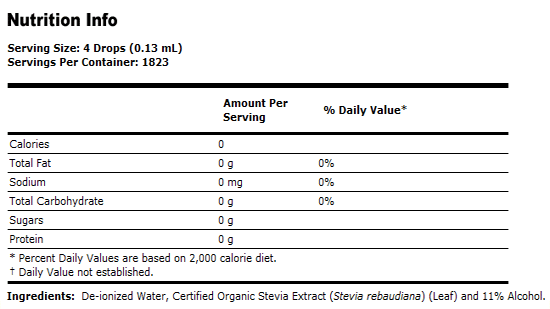 Stevia Extract - 8 oz., NOW Foods