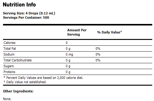 Stevia  ( French Vanilla ) Extract Liquid