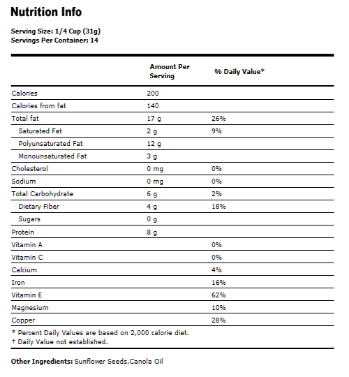 Sunflower Seeds Unsalted