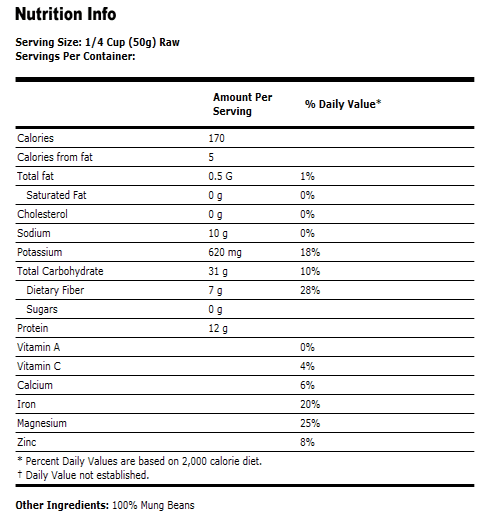 Mung Beans - 1 lb, NOW Foods