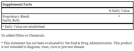 Garlic Bulb, 100 Capsules - Dr. Christopher's