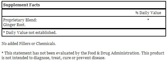 Ginger Root, 100 Capsules - Dr. Christopher's