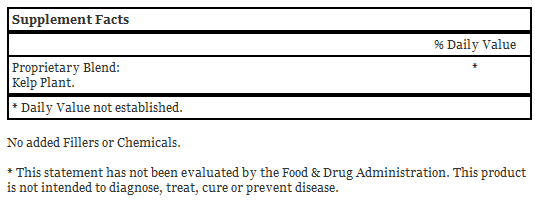 Kelp Supplement, 100 Capsules - Dr. Christopher's