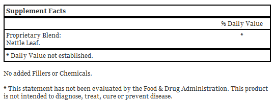 Nettle Leaf Supplement, 100 Capsules - Dr. Christopher's