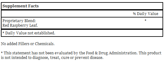 Red Raspberry Leaves, 100 Capsules - Dr. Christopher's