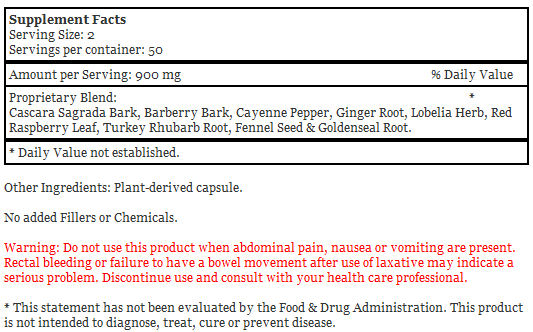 Lower Bowel Supplement, 100 Capsules - Dr. Christopher's