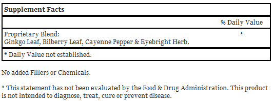 Bilberry Eye Supplement, 100 capsules - Dr. Christopher's