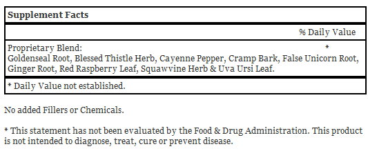 Female Reproductive, 100 Capsules - Dr. Christopher's