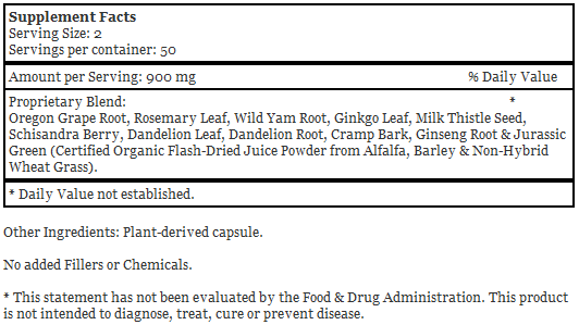Liver Transition Formula, Detoxification Supplement, 100 Capsules - Dr. Christopher's