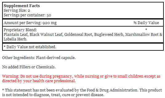 Infection Formula, 100 Capsules - Dr. Christopher's
