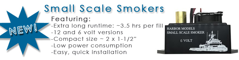 small scale model boat smoke generator