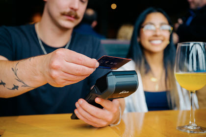 Handheld POS Terminal for Tableside Ordering Genius Restaurant Handheld POS Terminal