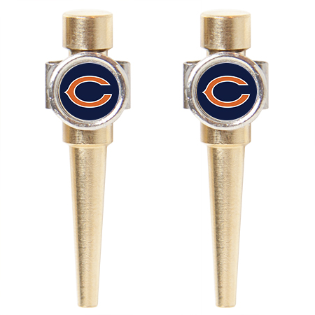 Chicago Bears Cribbage Pegs in Brass
