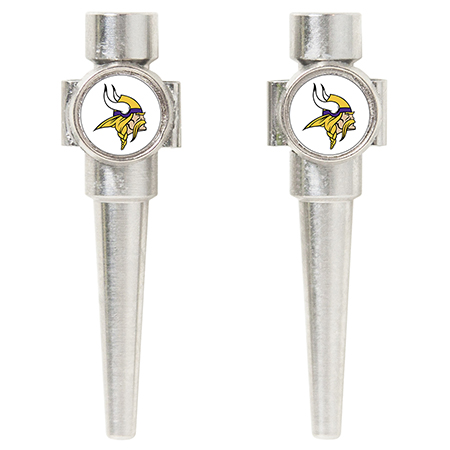 Minnesota Vikings NFL Cribbage Pegs in Stainless Steel