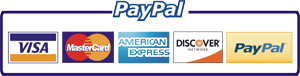 We Accept All Major Credit Cards and PayPal