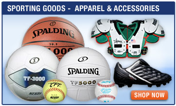 Sporting Goods - Apparel and Accessories - Football uniforms, Basketball uniforms, Soccer uniforms, Volley Ball uniforms, Balls, Training Accessories, Bags, Sports Gear and Equipment 