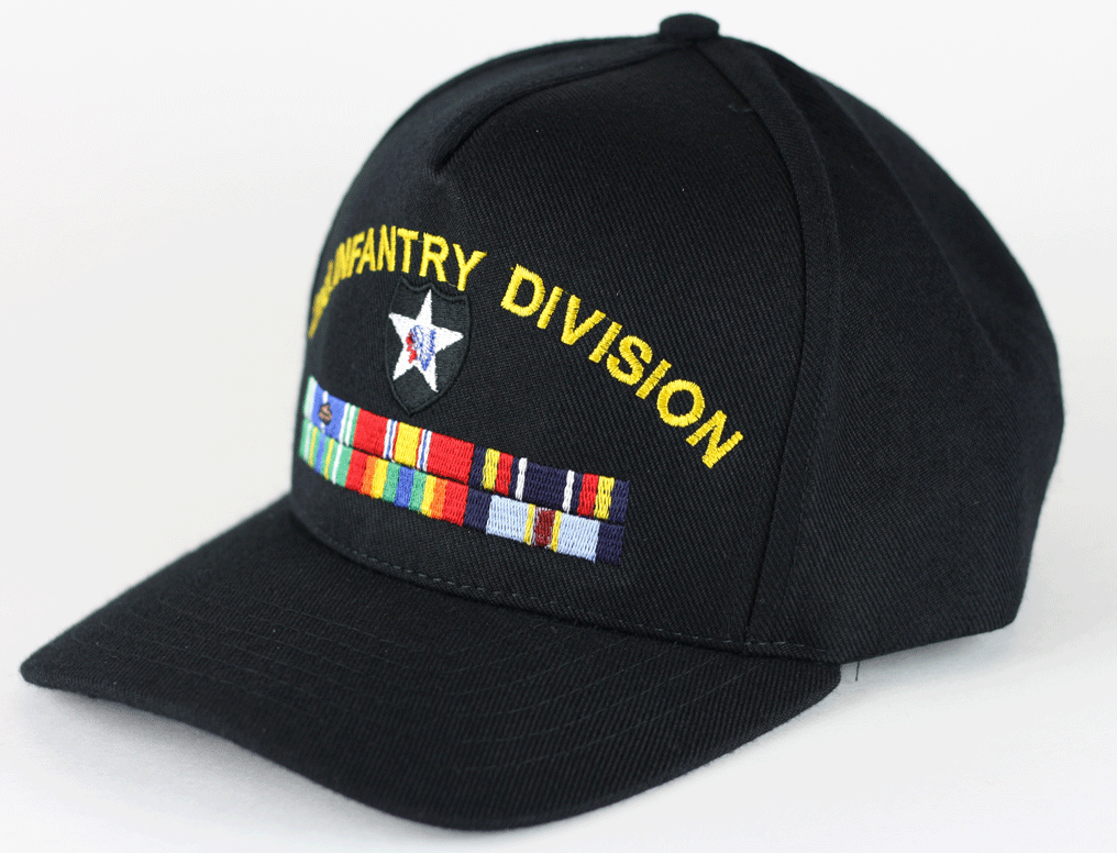 custom embroidered army air force navy usmc hat with military ribbons