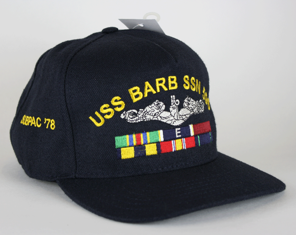 custom us navy ships cap hat uss with ribbons