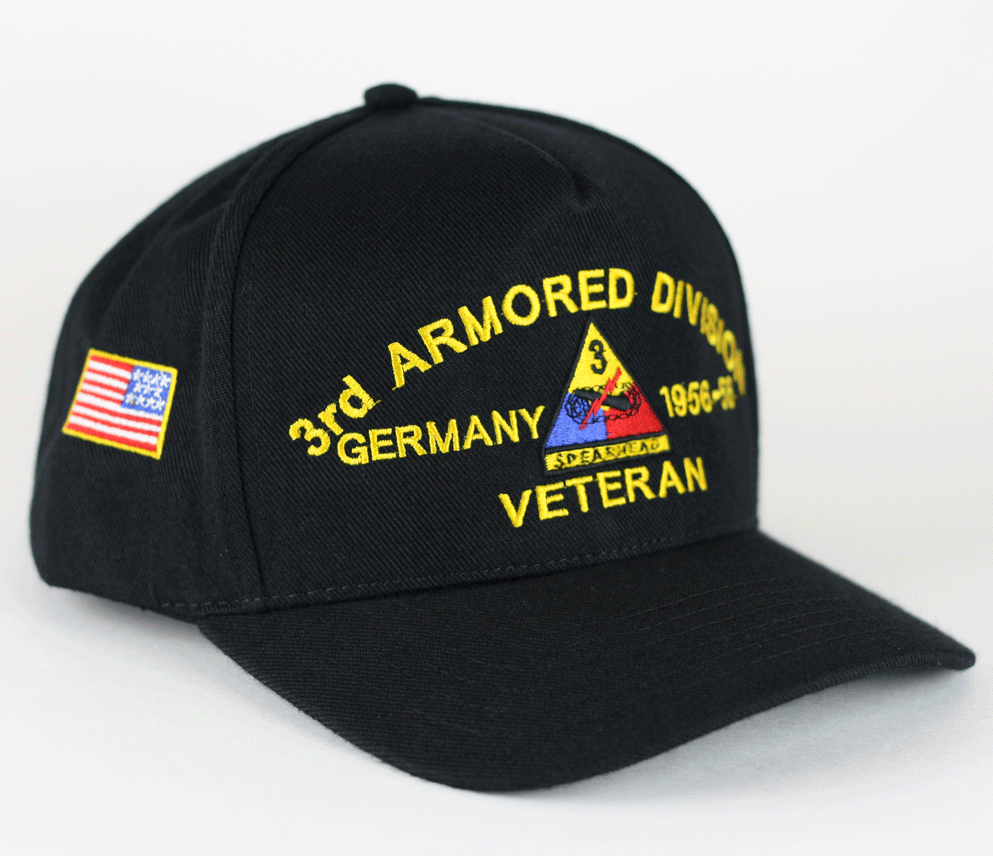 custom embroidered army air force navy usmc hat with military ribbons