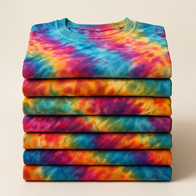 crinkle tie dye shirts