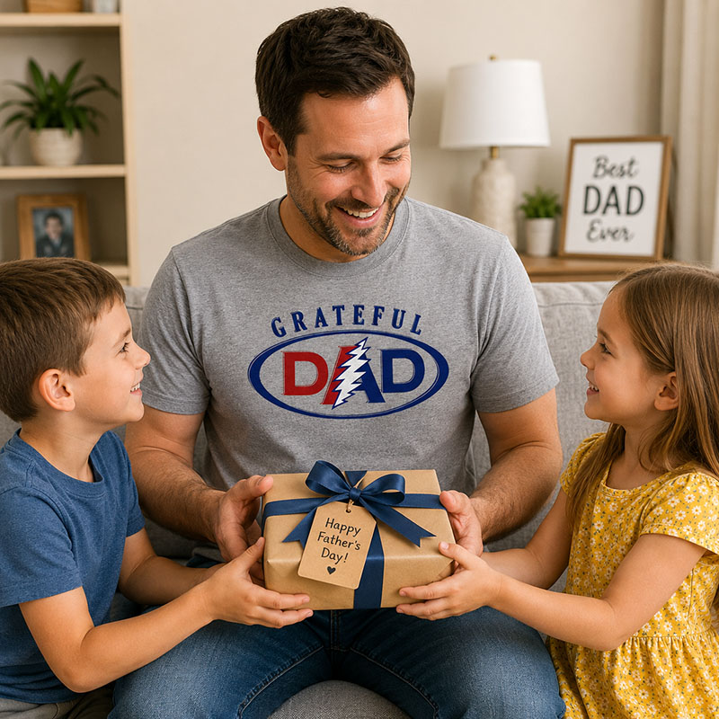 Fathers Day Grateful Dad Shirt