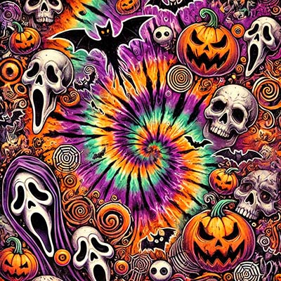 tie dye halloween shirts
