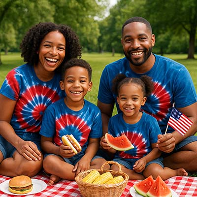 patriotic red white blue tie dye shirts
