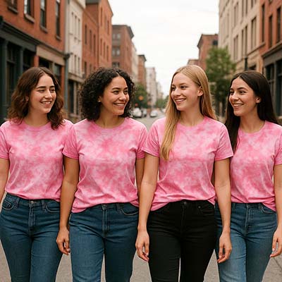 pink tie dye shirt