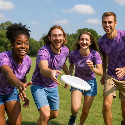 purple tie dye shirt