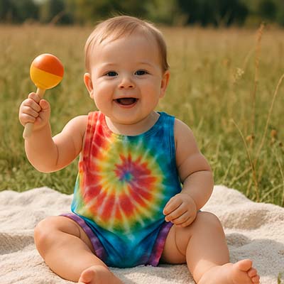 tie dye baby clothes 