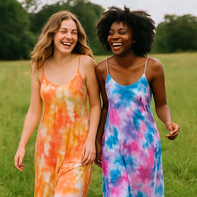 tie dye dresses