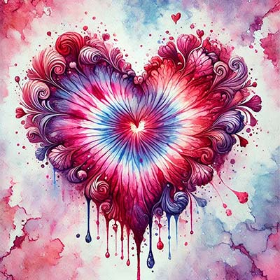valentines day tie dye