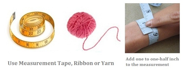 How to measure your wrist � bracelet size guide at My Love Wedding Ring