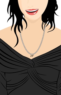 /24 inch necklace matinee necklaces at my love wedding ring