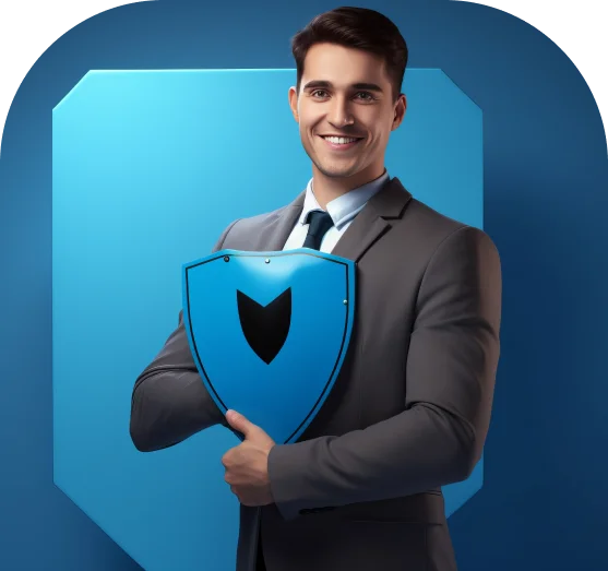 A confident business man with smile.